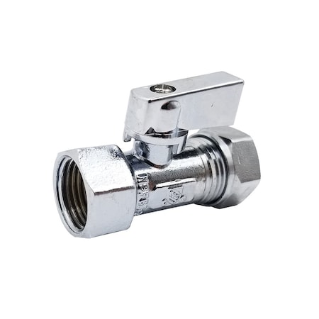 Thrifco Plumbing 1/2 Inch FIP x 1/2 Inch Slip Joint Straight Stop, Lead Free 7646466